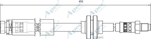 APEC BRAKING Тормозной шланг HOS4106